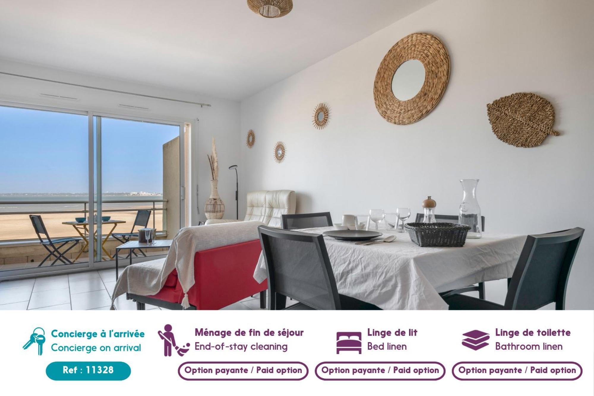 Face Mer - Bel Appartement Pour 4 Сен-Бревен-ле-Пен Екстериор снимка